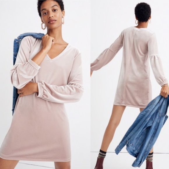 Madewell Dresses & Skirts - Madewell | velvet blush pink dress